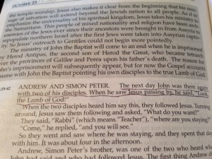 Oct 23 2014 a pointing to Jesus