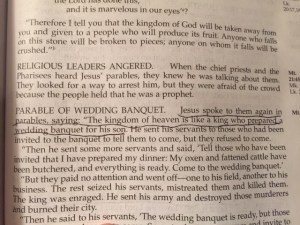 Nov 11 2014 1 Come to the Banquet