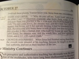 October 27 2014 Built on the Rock