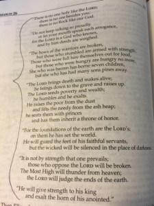 March 26 2015 Hannah's prayer 2015