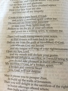 April 11 2015 Psalm 51, 2015