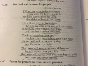 April 25 pslam 121, 2015