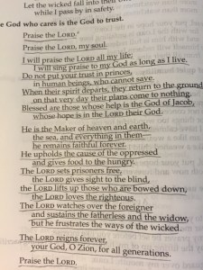 May 9 2015 Psalm 146