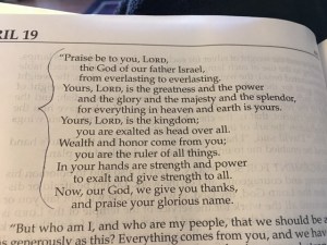 April 19 2016 everything is yours